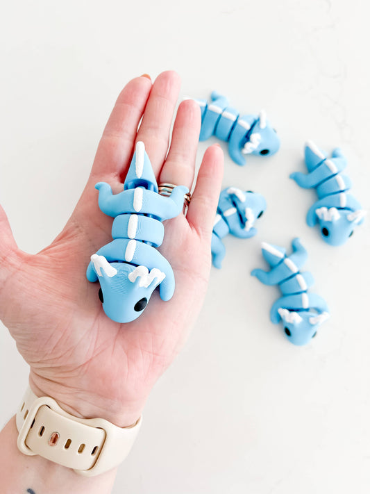 Baby Axolotl, Sensory Toy, Autism Toy, Fidget, Gift for kids: Blue