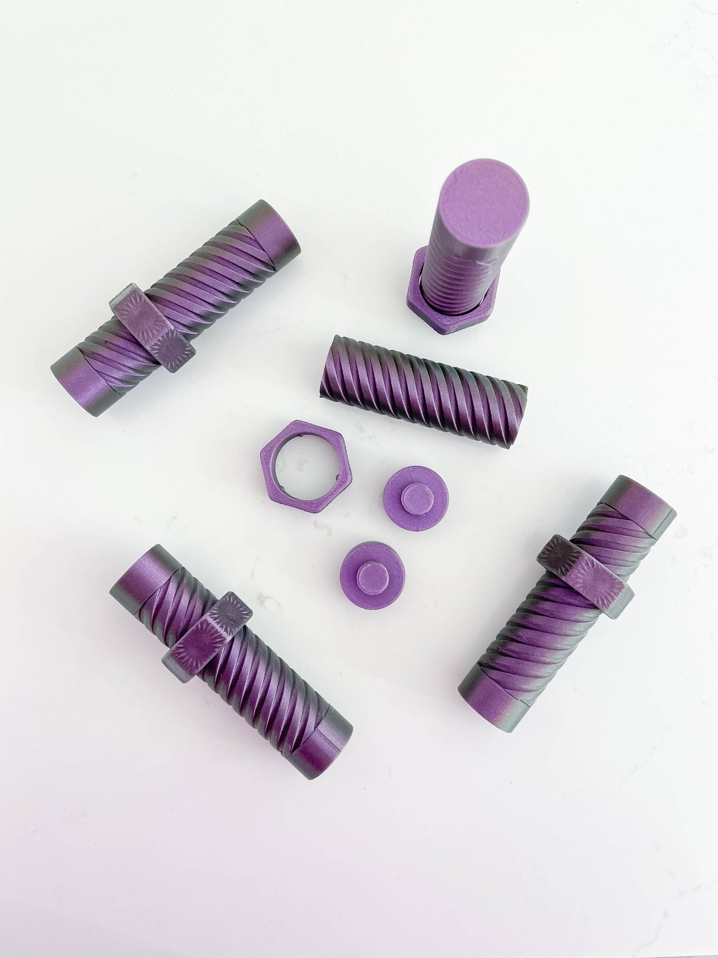 Nut & Bolt Fidget Spinner, Purple Sensory Autism Toy