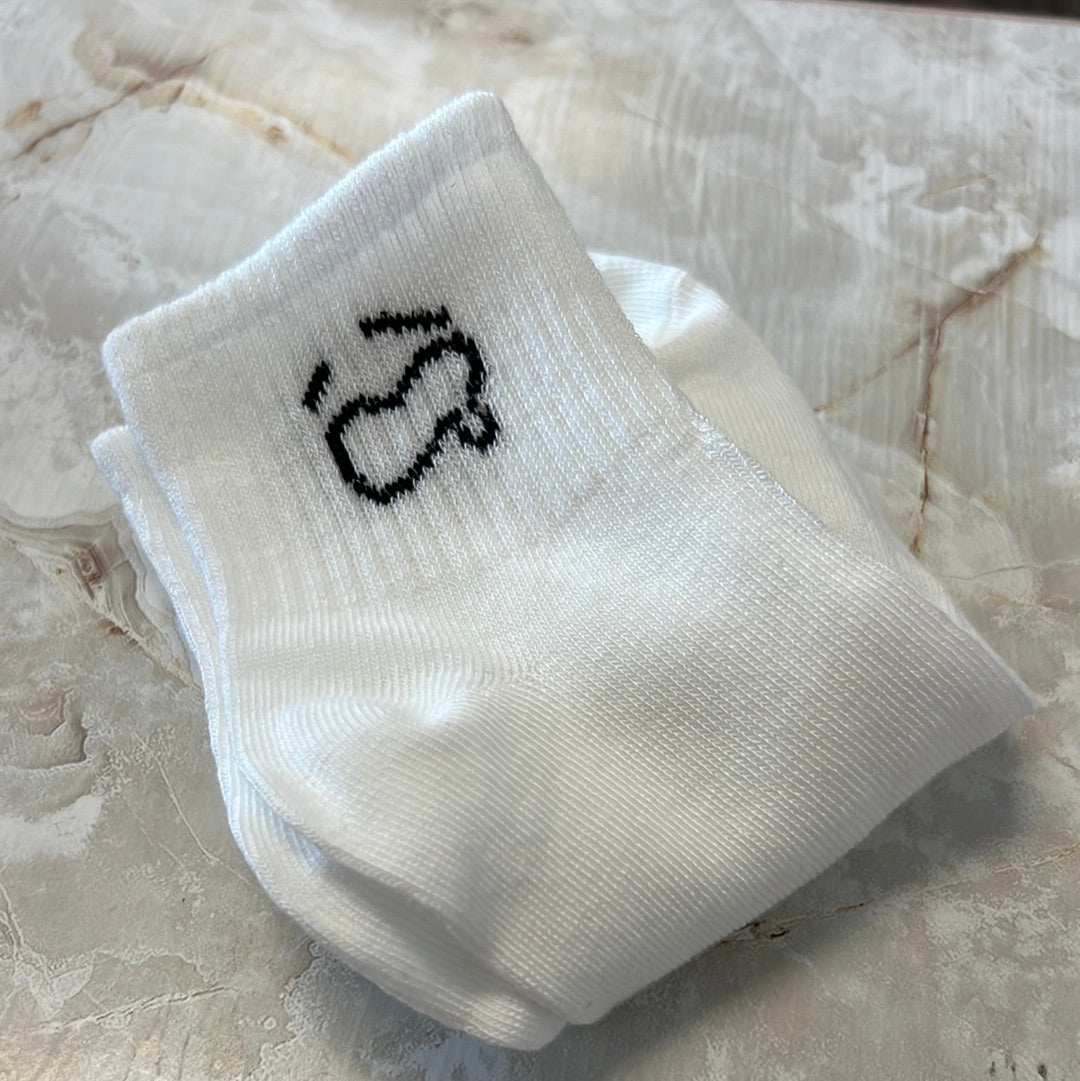 White Emotion Socks