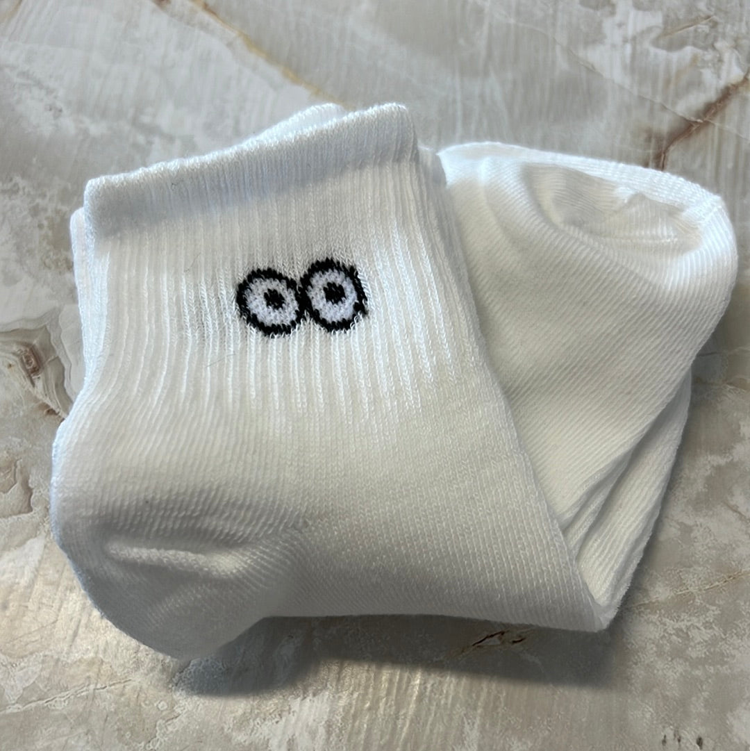 White Emotion Socks