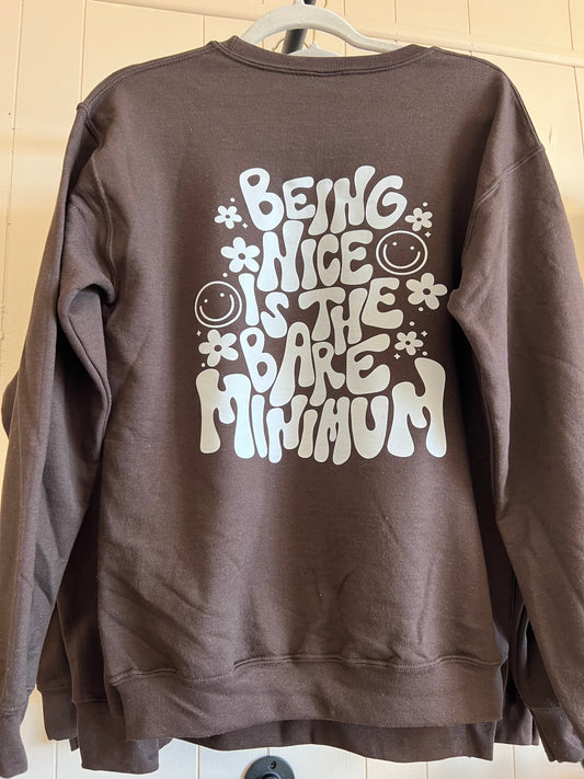 Being Nice is the Minimum Sweater
