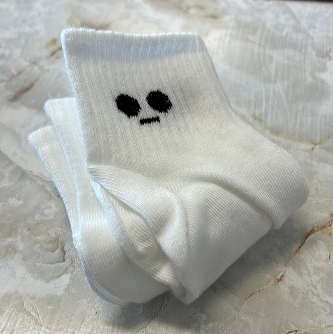 White Emotion Socks