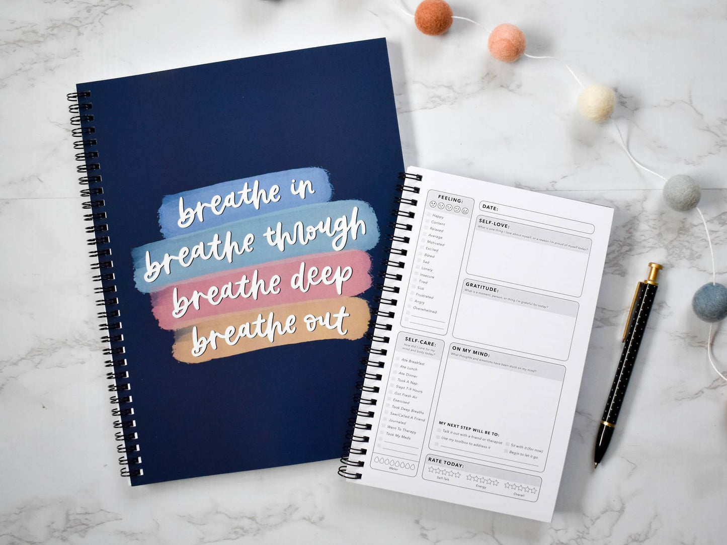 Mental Health Journal | Breathe In Breathe Out Cover: Small (5.5x8.5")