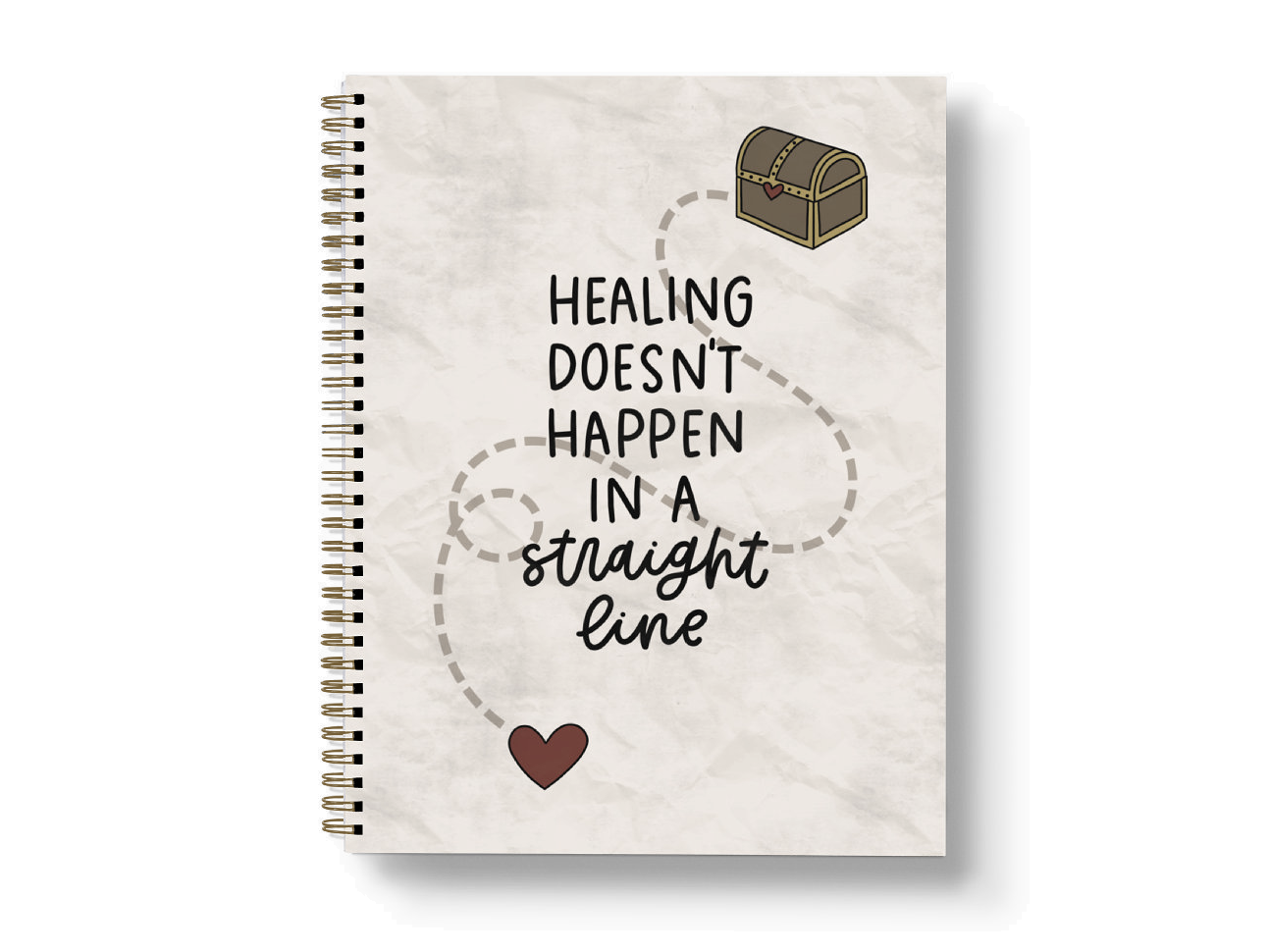 Mental Health Journal | Healing / Straight Line Cover