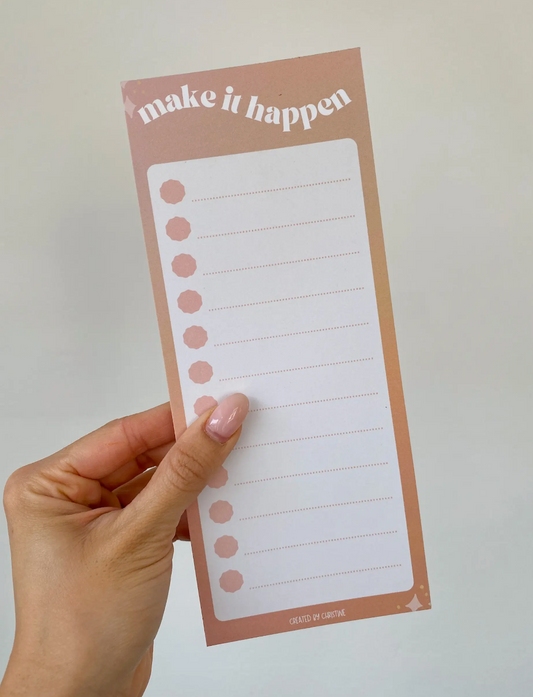 Make It Happen List Notepad