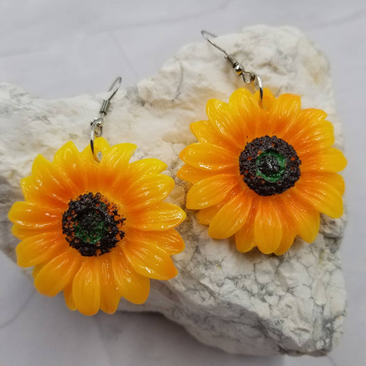 Fall Sunflower Earrings
