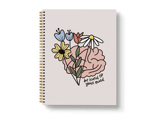 Mental Health Journal | Be Kind To Your Mind Cover