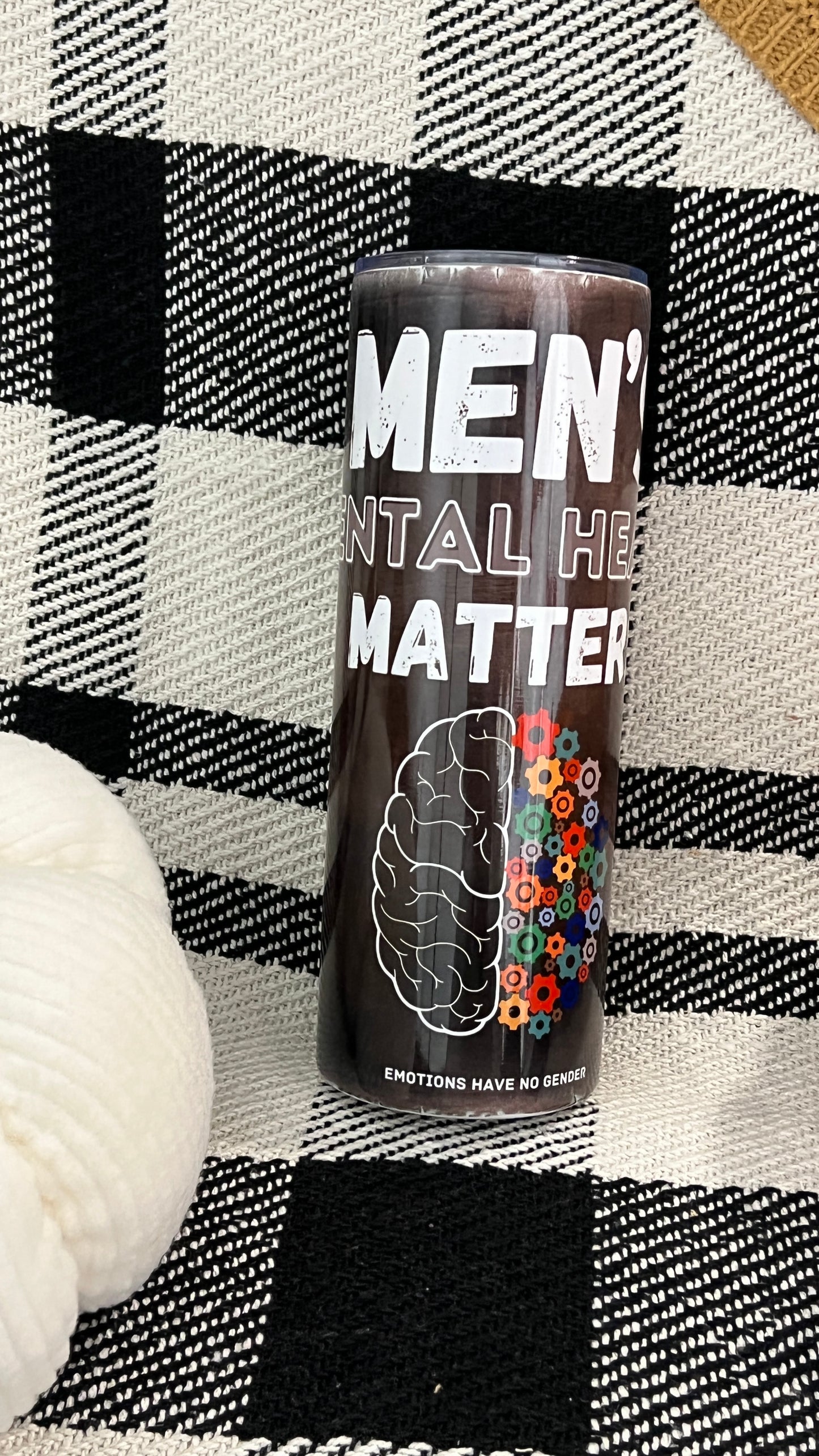 Men’s Mental Health Matters Brain Tumbler